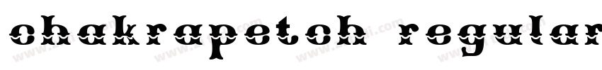 chakrapetch regular字体转换